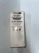 New Old Stock! Tradepro 40/5 Mfd 370/440 Volt TP-CAP-40/5/440R Run Capacitor 
