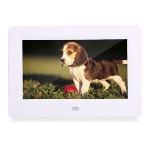 7inch Screen 1024X600 Digital Photo Frame Clock Music Video Player With Remo GSA - Afbeelding 1 van 22