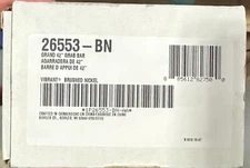 New! Kohler Grand 42" Grab Bar Vibrant Brushed Nickel (26553-BN)