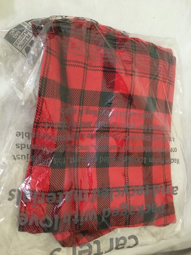 New Oshkosh Girls Plaid Christmas Pajama 2pc Set Red Holiday many sizes - Picture 3 of 4