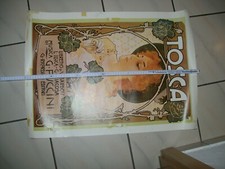 Tosca Musica de Puccini Oper Werbeplakat Jugendstil Dame Hut Plakate #1