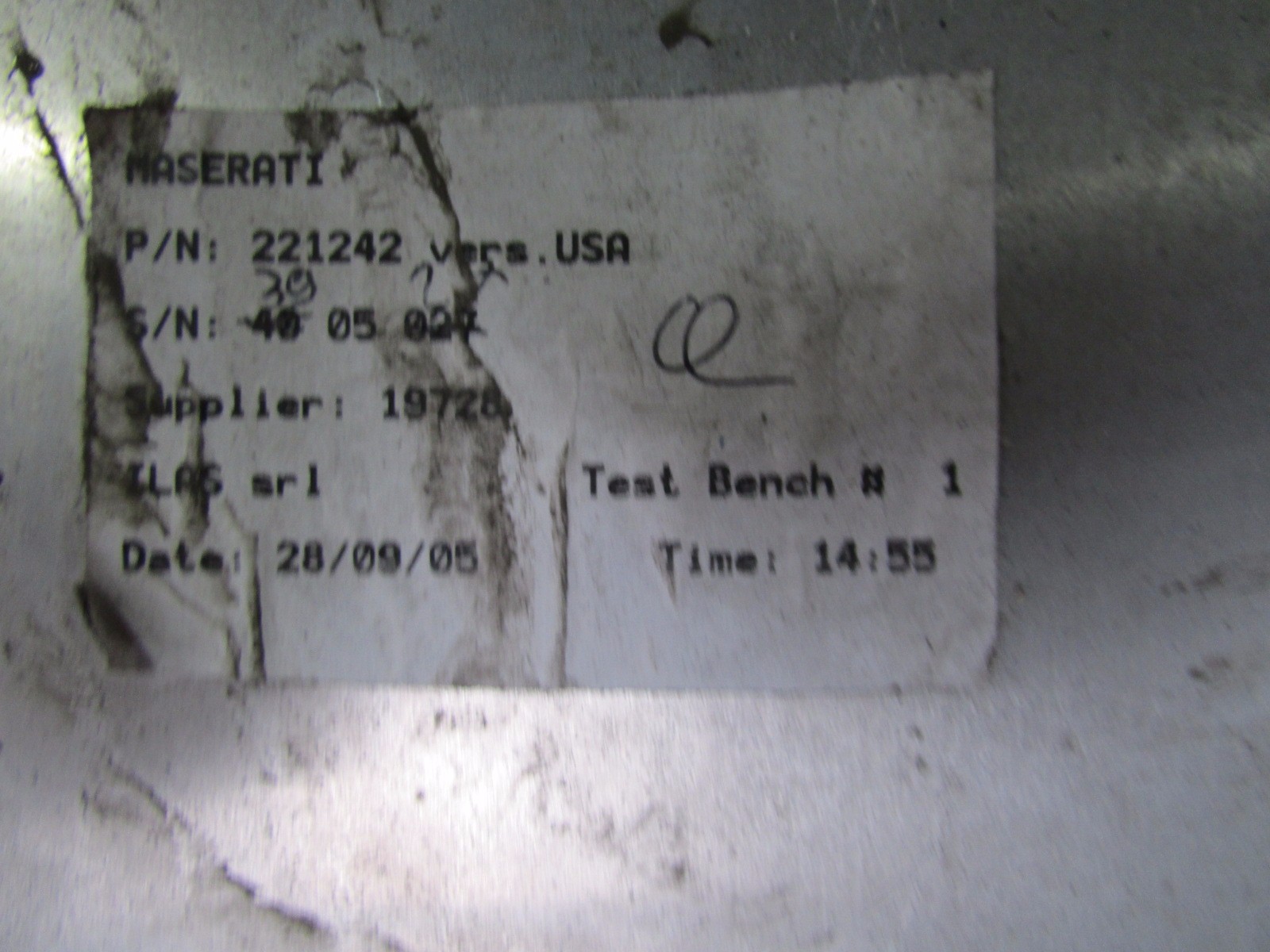 Maserati Quattroporte, Fuel Tank, Dual Pump Style, Used, P/N 199999