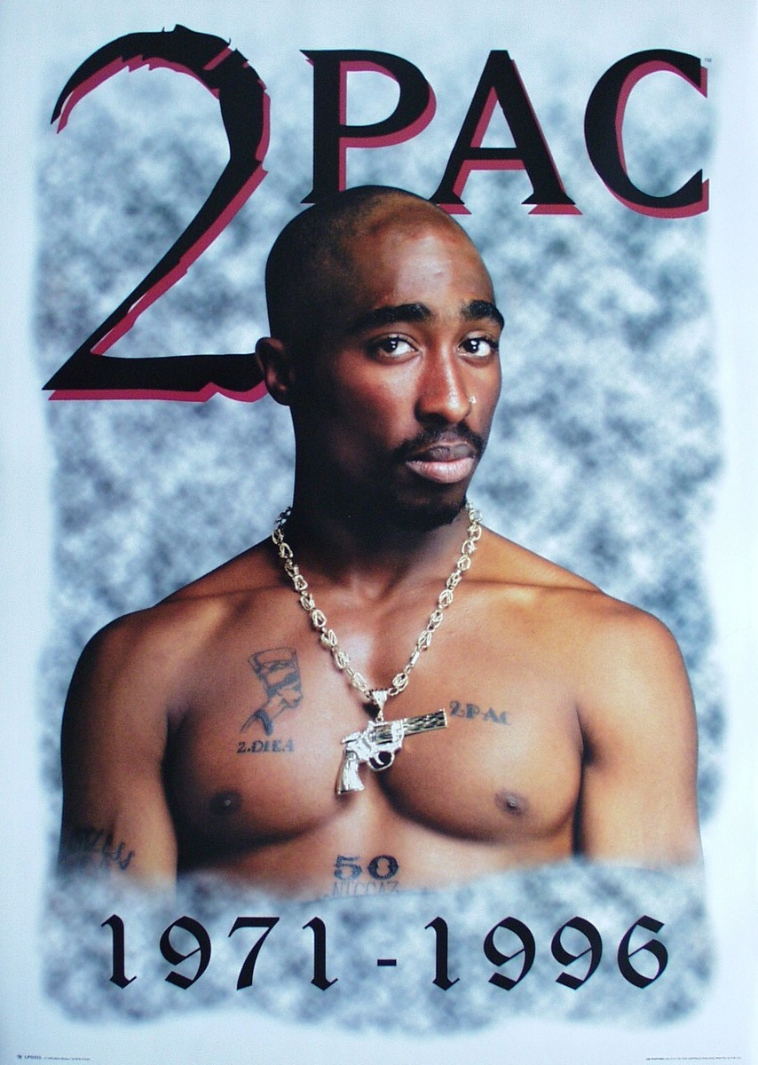 Poster 2pac Tupac Shakur Nr. 1 Format 64 x 90 cm Original von 1996