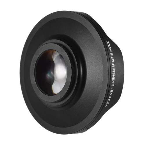 37MM Super Fisheye Lens 0.3X HD Wide Angle Lens with Hood for Camcorders V7R8 - Picture 3 of 9