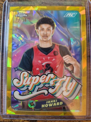 2022-23 Topps Chrome OTE Sapphire Jahki Howard Super Fly Gold Refractor /50 #SF7