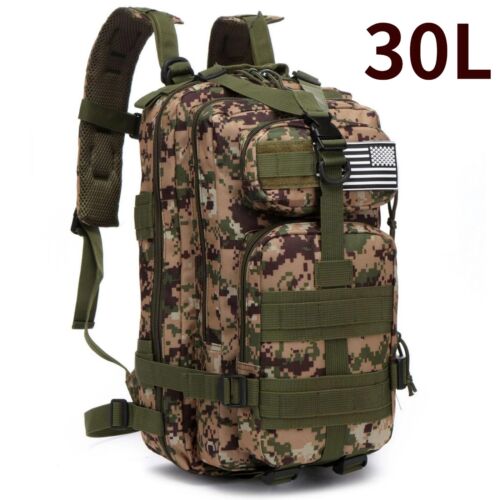Borsa Sportiva Zaino Palestra Multicolore Poliestere Militare Impermeabile 30-50L Medium - Foto 39 di 41