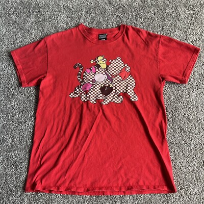Another Enemy Men s Red Shirt Winnie The Pooh Tigger USA Made Y2K Sz Medium