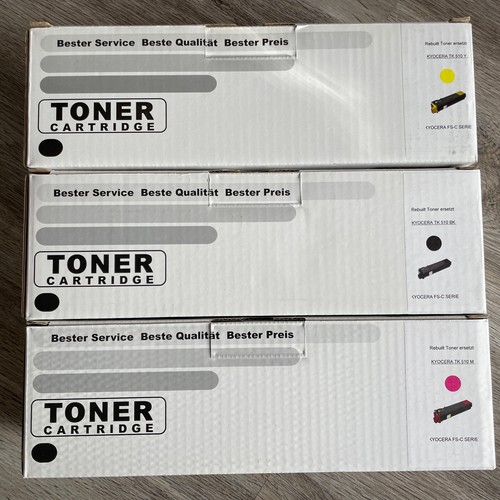 Kyocera Toner Set TK-510 CMYK Magenta Yellow Black für FS-C5020 C5025 C5030