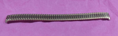 11 mm Speidel Two Tone Gold Finish Twist O Flex Watchband- NOS - Picture 2 of 2