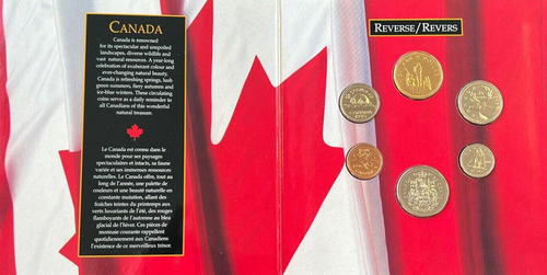 1995 OH CANADA RAC UNCIRCULATED UNC COIN SET - UNOPENED SEALED PACK ! - Picture 2 of 2