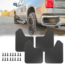 For Chevrolet Silverado 1500 Wide Rally Mud Flaps Splash Guards Mudguards Black For Chevrolet Silverado 1500 Wide Rally Mud Flaps Splash Guards Mudguards Black