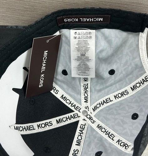 Michael Kors Men's Black/Pink MK Signature Baseball Cap/Hat One Size NWT - Picture 8 of 13
