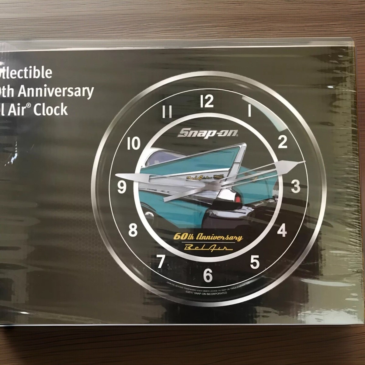 パペット Snap-on 壁掛時計 内部照明付 CLOCK Snap-on Tools Wall Clock/スナップオン ウォールクロック 壁掛け時計