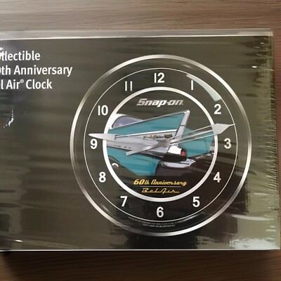 Snap-On SSX17P122 Collectible 60th Anniversary Bel Air Clock - New