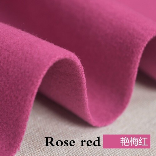 Faux Wool Fabric 1.33mm Thickness Plain for Suit Coat Hat 100*150CM Sew DIY - Afbeelding 1 van 38