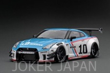 Ignition Model IG2344 1/18 LB-WORKS Nissan GT-R R35 type 2 White/Blue JDM
