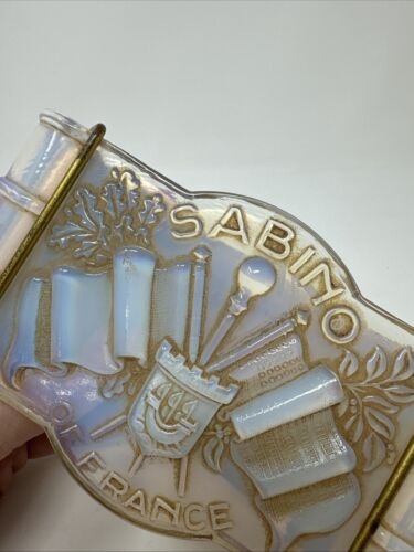 Sabino Opalescent Glass Rocker Blotter Model 6406 - Picture 3 of 10