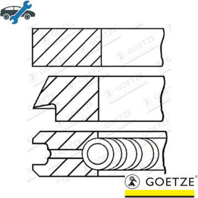 PISTON RING KIT 08-502900-00 FOR VW AWC/AJH/ADR/APT/ARG/ANB/APU/AEB/AGN 1.8L 