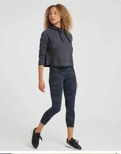 Spanx Look At Me Now Black Camo Leggings Size Medium