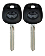 2 Transponder "G" Chip Key Blanks for Toyota