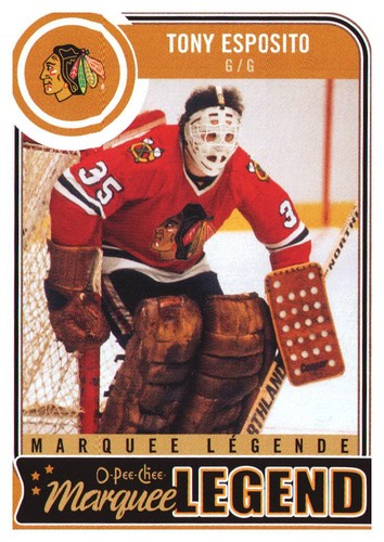 2014-15 O-Pee-Chee Chicago Blackhawks Hockey Card #569 Tony Esposito - Picture 1 of 2