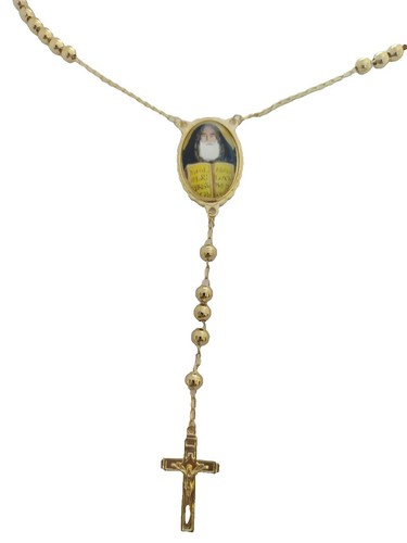 INRI Rosary Two tone Gold & Silver Modernist Vintage 23 in † | eBay