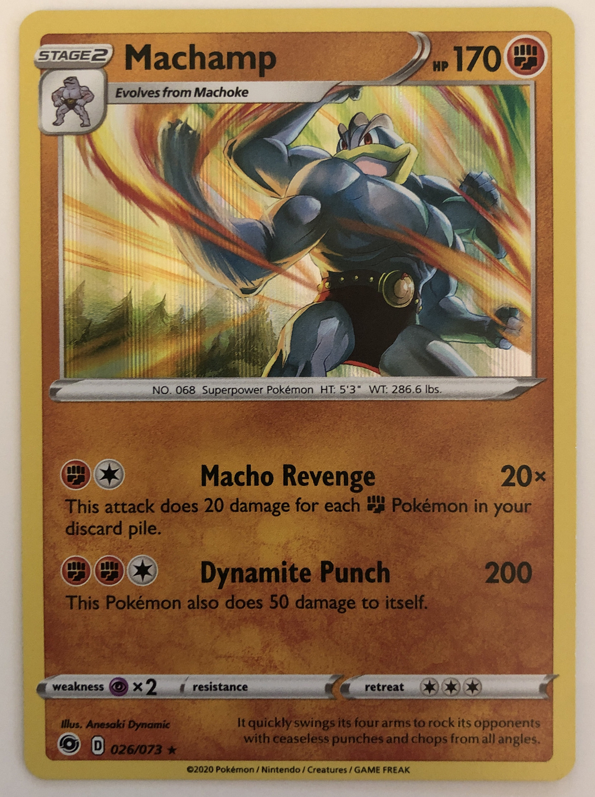 Pokemon Champion's Path Machamp 26/73 NM/M