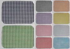 Checked Gingham Dish Drying Mat