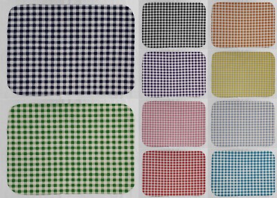 Checked Gingham Dish Drying Mat