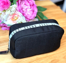 Bobbi Brown Logo Cosmetic Bag Super Cute Makeup Case Black Travel Bag, New