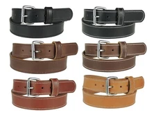 1 1/2"_HEAVY DUTY LEATHER WORK BELT_CCW GUN HOLSTER BELT_Amish Handmade_50WS-ST