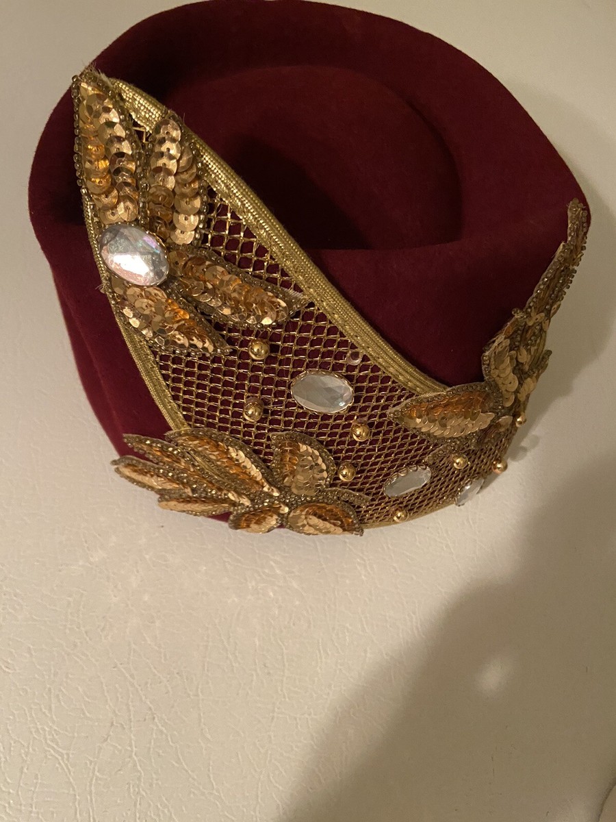 Beautiful Burgundy Wool Church Dress Hat | eBay display picture 1