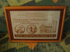 NVA Ehrengeschenk Luftstreitkr&auml;fte Luftverteidigung Neubrandenburg