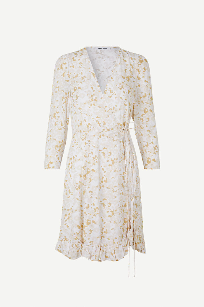 ワンピース SAMSOE SAMSOE Women Dresses F22200109 0 DESERT FLOWER Beige samsoe samsoe Janine Dress Wrap Printed Ruffle Desert Flower
