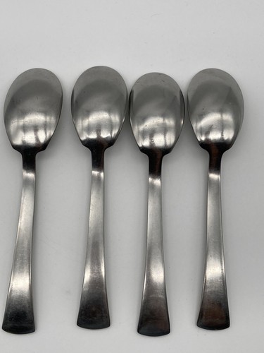 Lotto di 4 cucchiai da zuppa SET dansk acciaio inox 7-1/2" cucchiaio - Foto 4 di 4