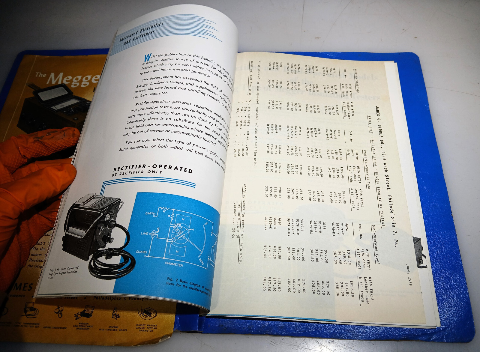 Assorted Bulletins - James G. Biddle Co. Selecting "Megger" Insulation Testers