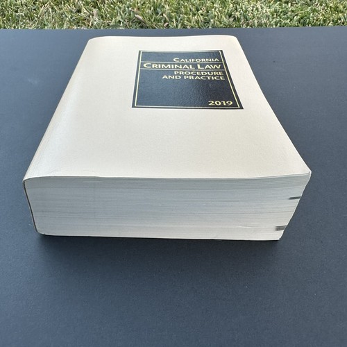 California Criminal Law Procedure and Practice 2019 Edition Used Great Condition - 第 2/8 張圖片