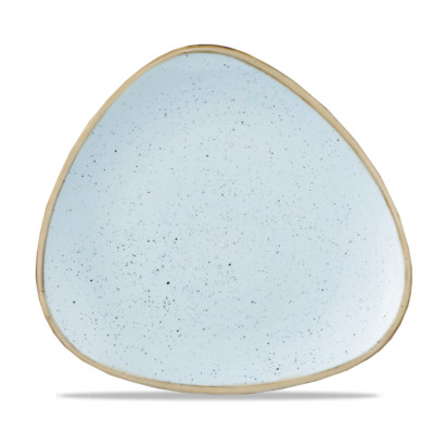Churchill STONECAST Triangle Plate Duck Egg Blue Teller Porzellan 26,5 cm blau