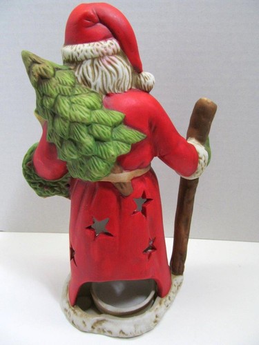 Christmas Candle Accent SANTA St. Nick TEA LIGHT or Flameless LED Holder EUC - Picture 2 of 4