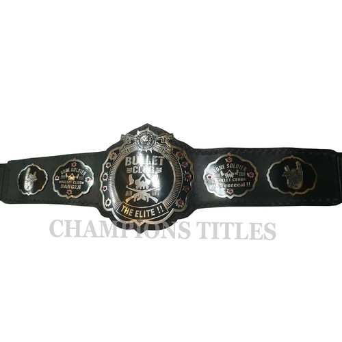 Bullet Club The Elite 2/ 4mm Zinc Heavyweight Wrestling Championship  Title Belt - Foto 3 di 8