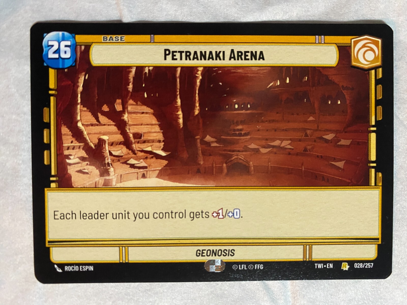 STAR WARS UNLIMITED TCG ToR PETRANAKI ARENA Rare Card NM