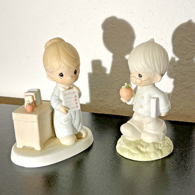 Beloved Teachers - Precious Moments Figurines Bundle Lot Of 2 (1984 / 1993)