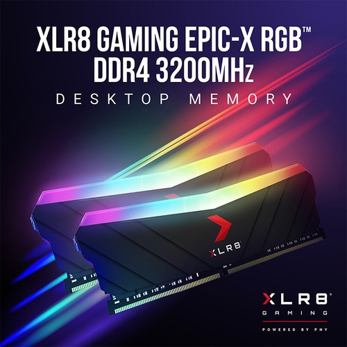 PNY XLR8 Gaming EPIC-X RGB 8GB DDR4-3200 PC4-25600 Desktop Memory - Picture 4 of 9