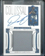 2023 National Treasures Diego Cartaya Colossal Relic Auto /99