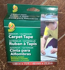 DUCK Indoor/Outdoor 1.88" x 75' Moisture Resistant Carpet Tape