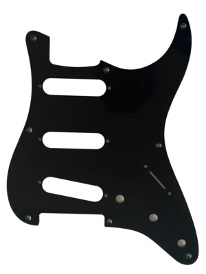 For Fit US Fender 57' 8 Screws Stratocaster Style Guitar Pickguard 1 Ply Black
