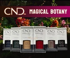 CND Shellac MAGICAL BOTANY Collection Holiday 2023 Full Collection NIB 6 pcs