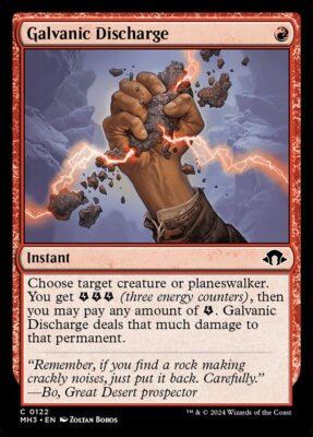 MTG Magic the Gathering Galvanic Discharge (122/703) Modern Horizons 3 LP