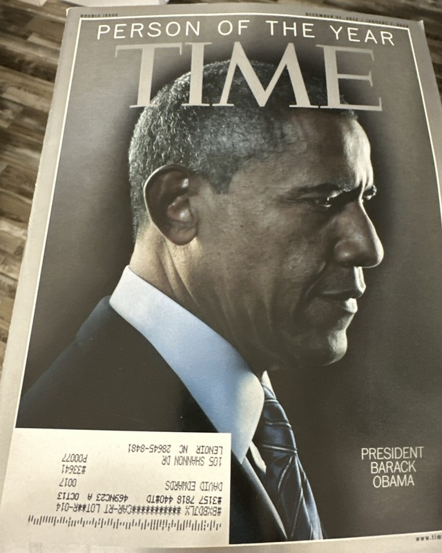 Time Magazine-December 31, 2012 January 7 2013-Barack Obama- Person of the Year