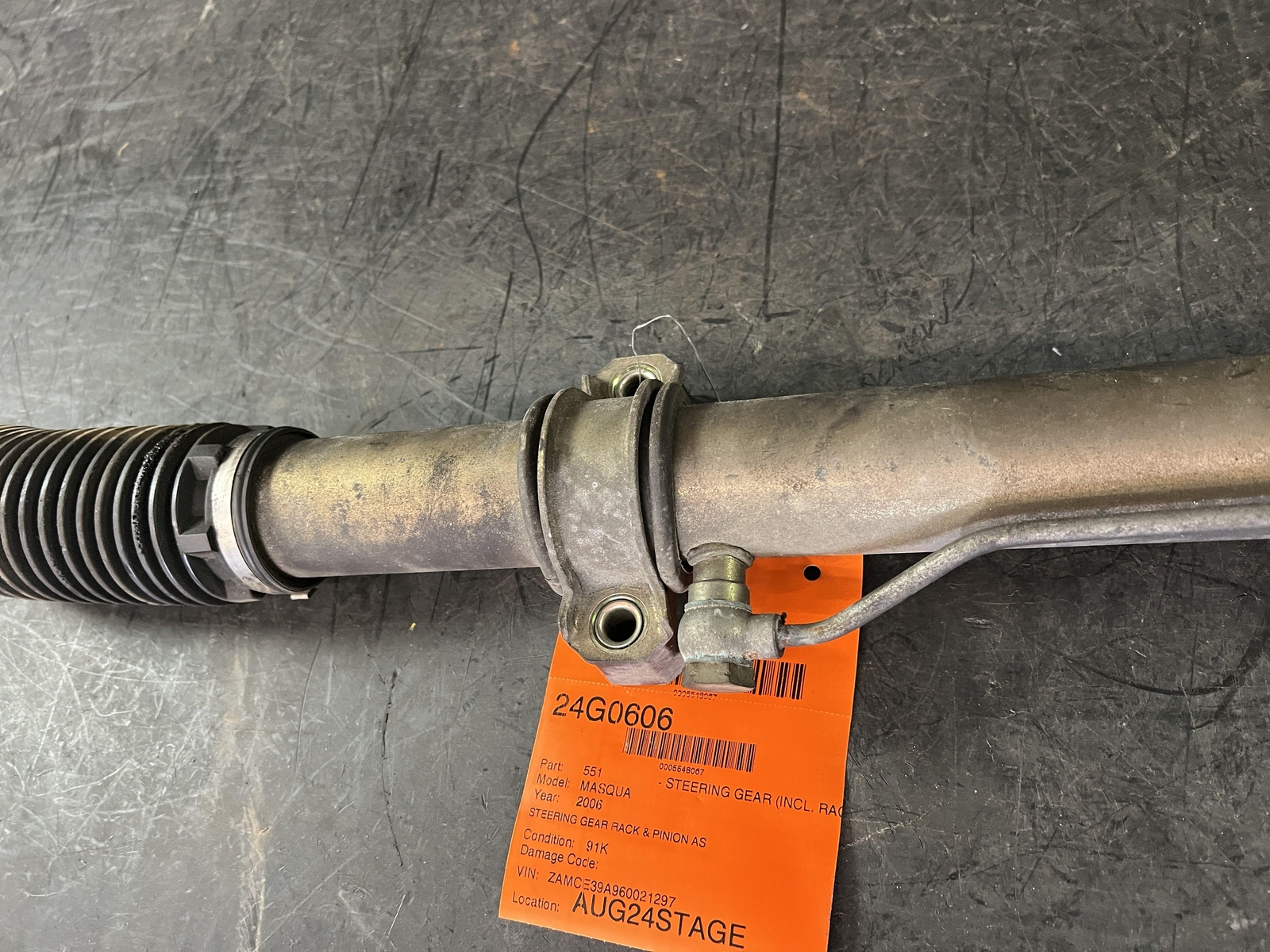 04-12 MASERATI QUATTROPORT POWER STEERING RACK & PINION ID 207389